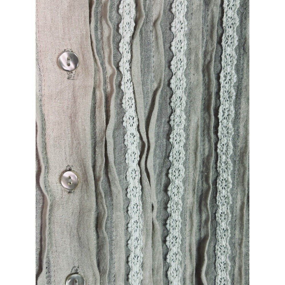 Sundance Enchanted Days pintuck tiered midi dress L 100% Cotton Cottage Core - Picture 7 of 14